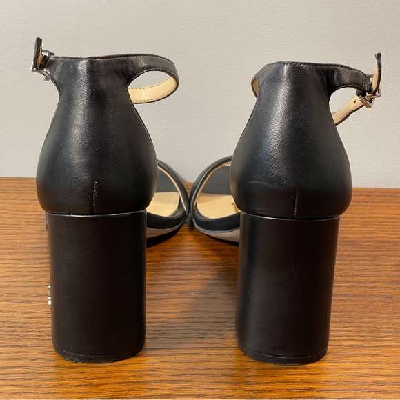 Sam Edelman Daniella Block Heel Sandal, Black Leather - Picture 13 of 14